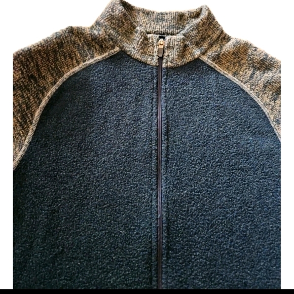 Kuhl Mens Navy Blue Alpaca Fleece Full-Zip Warm Ourdoor Sweater Kashmira L - Picture 4 of 11